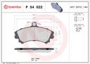 BRAKE PADS FRONT BREMBO VOLVO