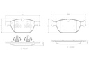 BRAKE PADS FRONT BREMBO CERAMIC VOLVO