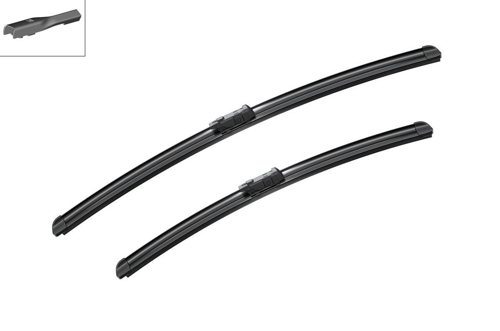 WIPER BLADE [FRONT KIT] BOSCH AEROTWIN [530MM 21 INCH + 575MM 23 INCH - WITH SPOILER FLAT WIPER BLADE]