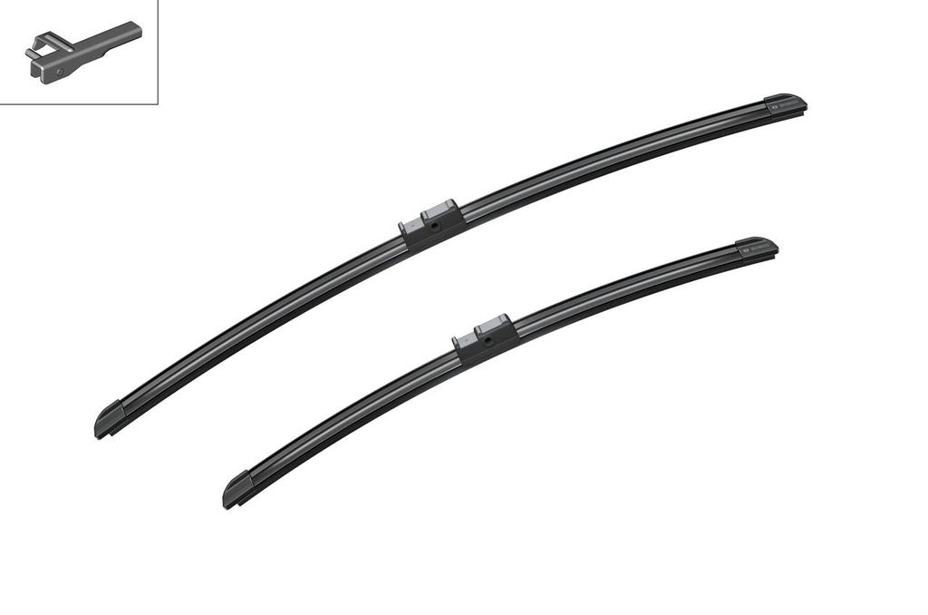WIPER BLADE [FRONT KIT] BOSCH AEROTWIN [600MM 24 INCH + 475MM 19 INCH - WITH SPOILER FLAT WIPER BLADE]