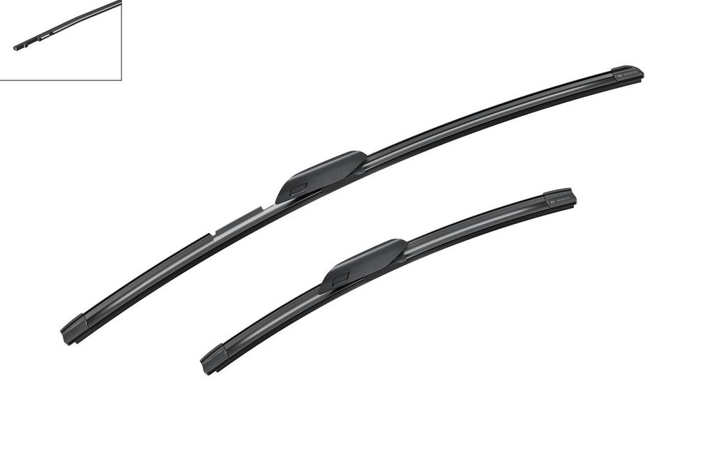 WIPER BLADE [FRONT KIT] BOSCH AEROTWIN [650MM 26 INCH + 425MM 17 INCH - WITH SPOILER FLAT WIPER BLADE]