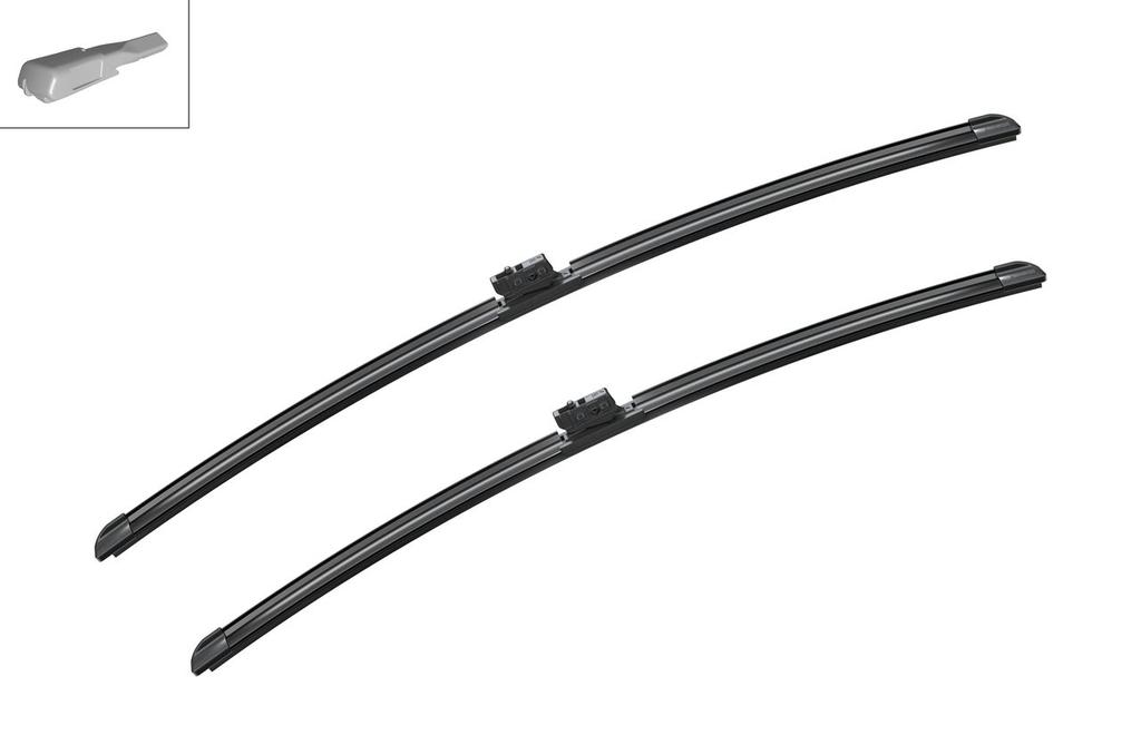 WIPER BLADE [FRONT KIT] BOSCH AEROTWIN [650MM 26 INCH + 600MM 24 INCH - WITH SPOILER FLAT WIPER BLADE]