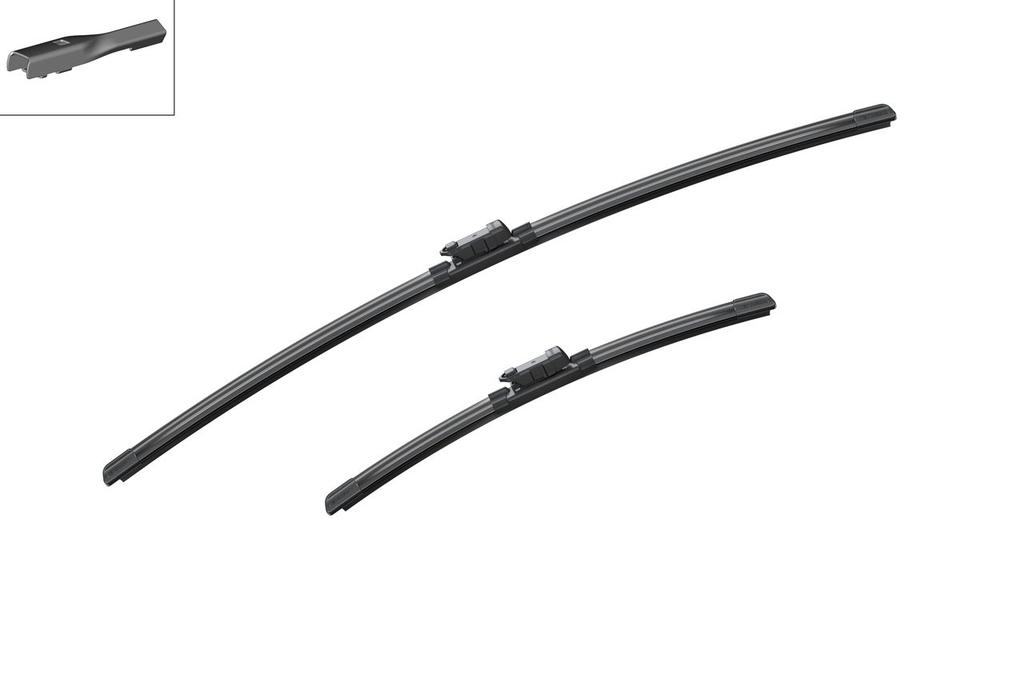WIPER BLADE [FRONT KIT] BOSCH AEROTWIN [700MM 28 INCH + 400MM 16 INCH - WITH SPOILER FLAT WIPER BLADE]