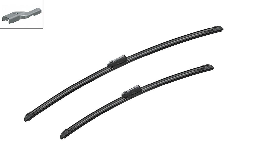 WIPER BLADE [FRONT KIT] BOSCH AEROTWIN [650MM 26 INCH + 500MM 20 INCH - WITH SPOILER FLAT WIPER BLADE]