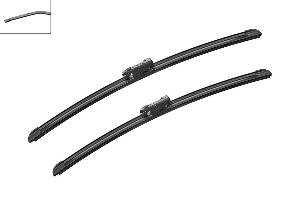 WIPER BLADE [FRONT KIT] BOSCH AEROTWIN [475MM 19 INCH + 500MM 20 INCH - WITH SPOILER FLAT WIPER BLADE]