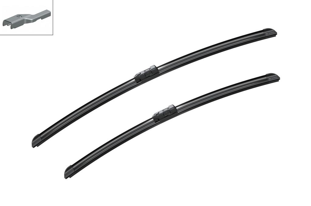 WIPER BLADE [FRONT KIT] BOSCH AEROTWIN [650MM 26 INCH + 575MM 23 INCH - WITH SPOILER FLAT WIPER BLADE]