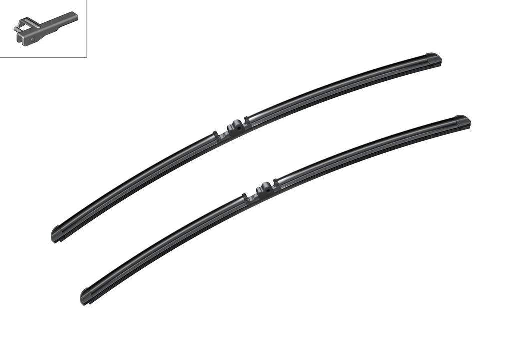 WIPER BLADE [FRONT KIT] BOSCH AEROTWIN [650MM 26 INCH + 650MM 26 INCH - WITH SPOILER FLAT WIPER BLADE]