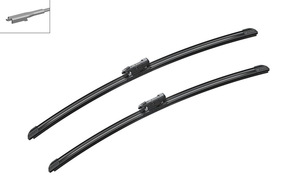 WIPER BLADE [FRONT KIT] BOSCH AEROTWIN [550MM 22 INCH + 530MM 21 INCH - WITH SPOILER FLAT WIPER BLADE]