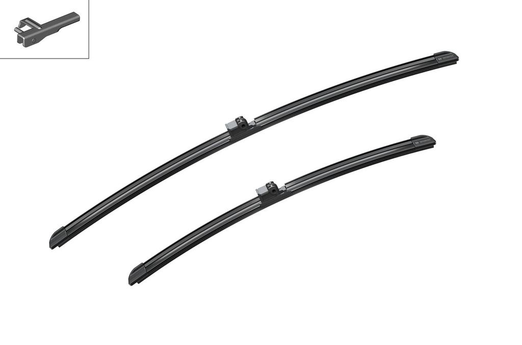 WIPER BLADE [FRONT KIT] BOSCH AEROTWIN [600MM 24 INCH + 450MM 18 INCH - FLAT WIPER BLADE]
