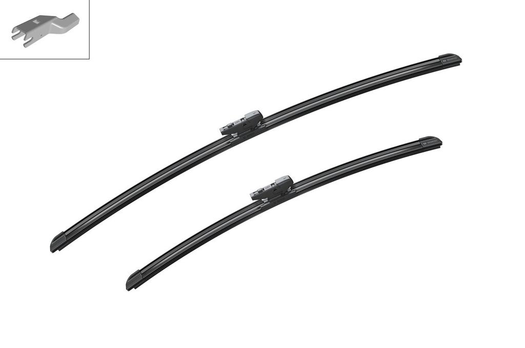 WIPER BLADE [FRONT KIT] BOSCH AEROTWIN [650MM 26 INCH + 500MM 20 INCH - FLAT WIPER BLADE]