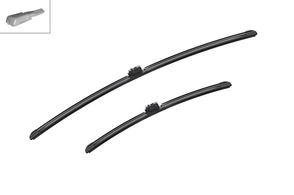 WIPER BLADE [FRONT KIT] BOSCH AEROTWIN [700MM 28 INCH + 450MM 18 INCH - FLAT WIPER BLADE]