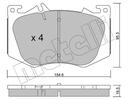 BRAKE PADS FRONT METELLI MERC