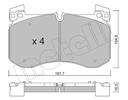 BRAKE PADS FRONT METELLI MERC