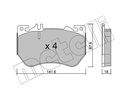 BRAKE PADS FRONT METELLI MERC