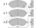 BRAKE PADS FRONT METELLI MERC