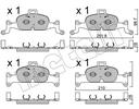 BRAKE PADS FRONT METELLI VAG