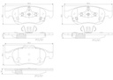 BRAKE PADS FRONT BREMBO CERAMIC FIAT JEEP