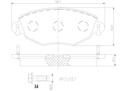 BRAKE PADS FRONT BREMBO CERAMIC JAGUAR