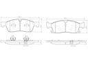 BRAKE PADS FRONT BREMBO CERAMIC MERC