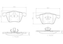 BRAKE PADS FRONT BREMBO CERAMIC VOLVO