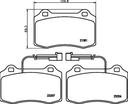 BRAKE PADS FRONT PAGID ALFA