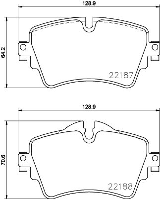 BRAKE PADS FRONT PAGID BMW