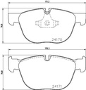 BRAKE PADS FRONT PAGID BMW