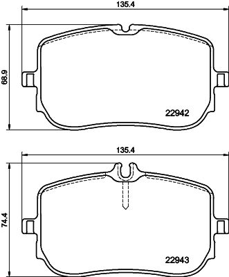 FRONT PADS PAGID MERC [P50157N]