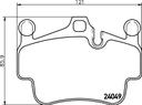 BRAKE PADS FRONT PAGID PORSCHE