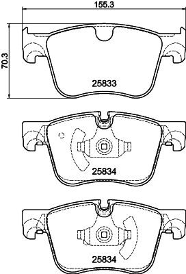 FRONT PADS PAGID PSA