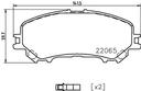 BRAKE PADS FRONT PAGID RENAULT