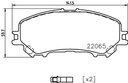 FRONT PADS PAGID RENAULT
