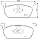 FRONT PADS PAGID VAG