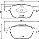 BRAKE PADS FRONT PAGID VOLVO