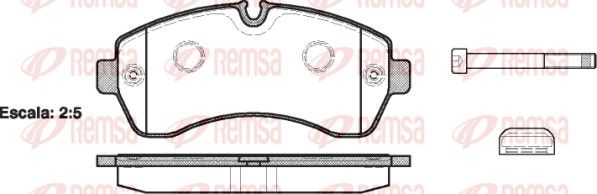 BRAKE PADS FRONT REMSA MERC VAG