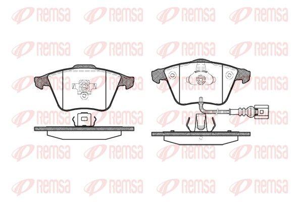 BRAKE PADS FRONT REMSA VAG