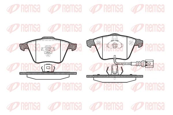 FRONT PADS REMSA VAG