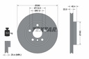 FRONT DISC 280MM TEXTAR MINI