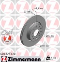 FRONT DISC 280MM ZIMMERMANN VAG