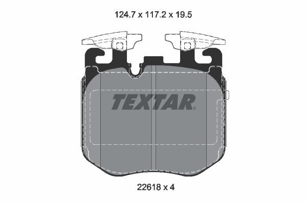FRONT PADS TEXTAR BMW
