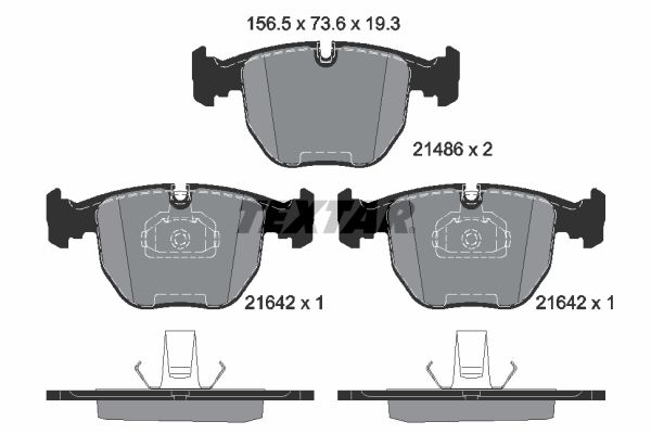FRONT PADS TEXTAR BMW
