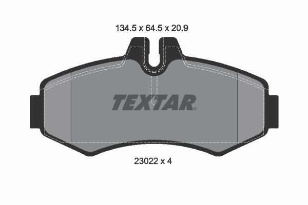 BRAKE PADS FRONT TEXTAR MERC