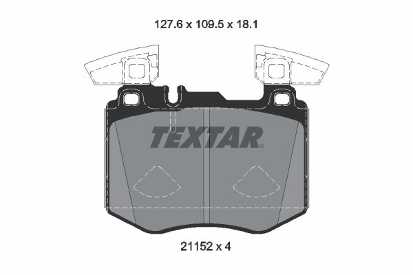 FRONT PADS TEXTAR MERC