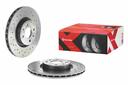 BRAKE DISC FRONT 284MM BREMBO FIAT ABATH (CROSS DRILLED)