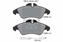 FRONT PADS TEXTAR MERC VAG