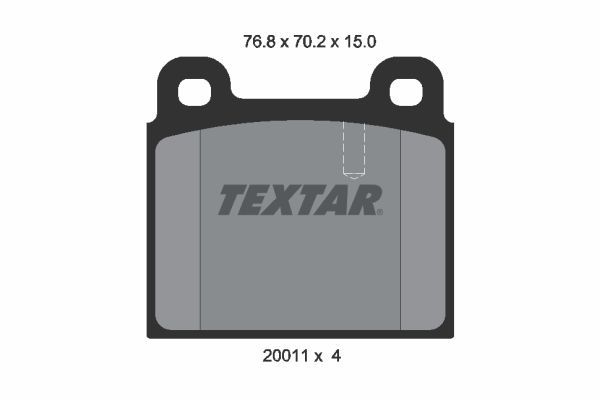 BRAKE PADS FRONT TEXTAR PORSCHE