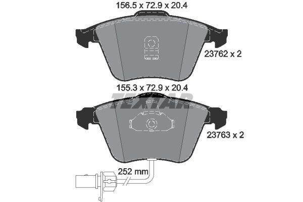 BRAKE PADS FRONT TEXTAR VAG
