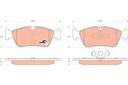 BRAKE PADS FRONT TRW BMW