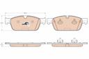 BRAKE PADS FRONT TRW MERC