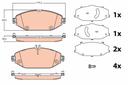 BRAKE PADS FRONT TRW MERC